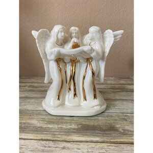 Mikasa Holiday Elegance Angel Trio Candle Holder FK001/703 Japan 1980s - no Box